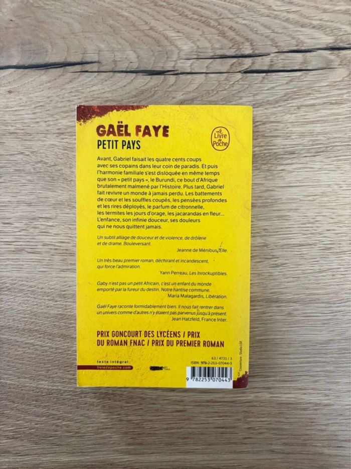 Livre Petit Pays Gaël Faye - photo numéro 2