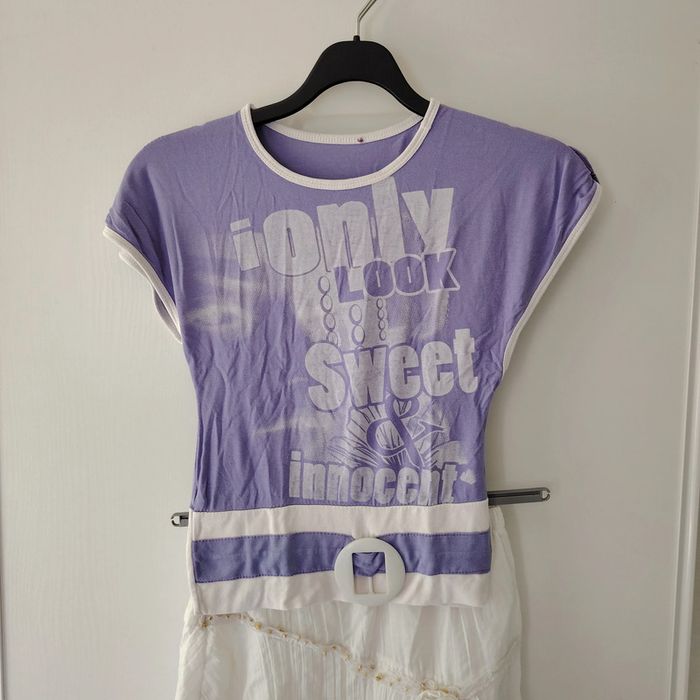 Ensemble lilas + jupe blanche 8 ans - photo numéro 2