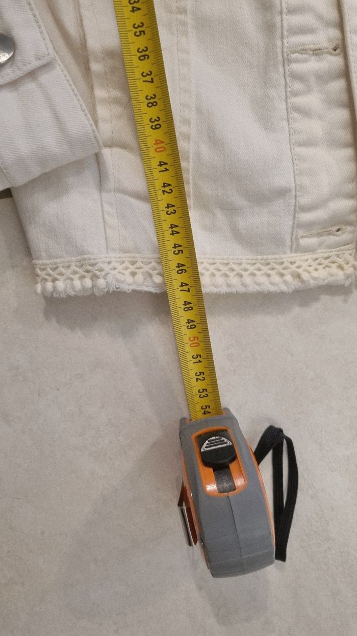 Veste en jean Cache-Cache crème taille XS - photo numéro 9