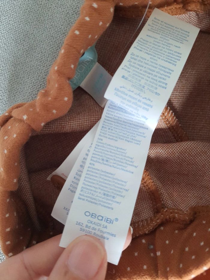 Pantalon Obaïbi taille 18 mois neuf avec étiquettes - photo numéro 4