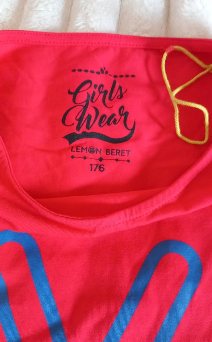 T-shirt grl power rouge - photo numéro 3