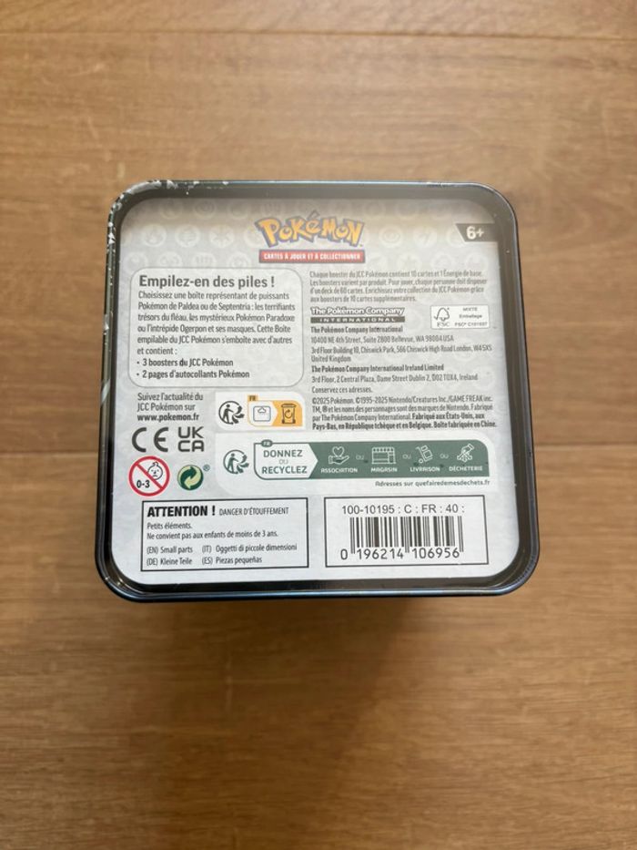 Pokémon coffret Tin cube boosters neuf - photo numéro 6