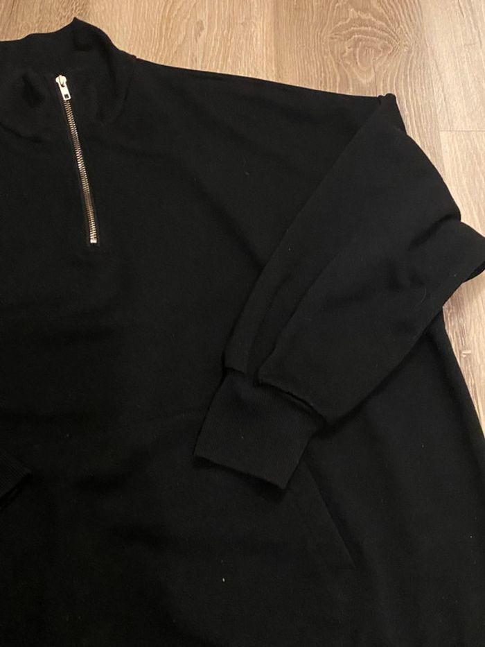 sweat a col montant et a demi fermeture et a poches - photo numéro 7