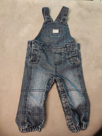 Salopette en jean doublé 12mois