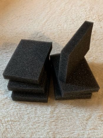 Lot 6 mousses rectangulaires fines