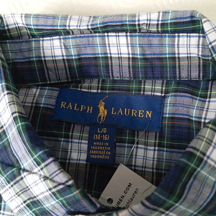 Chemise a Carreaux Ralph Lauren Pour Enfant Taille L 14-16 ans Avec Étiquette - photo numéro 5