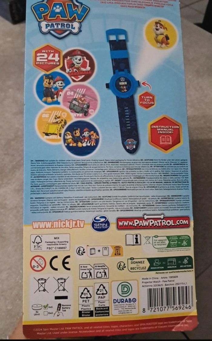 Montre digitale + projecteur Paw Patrol - photo numéro 3