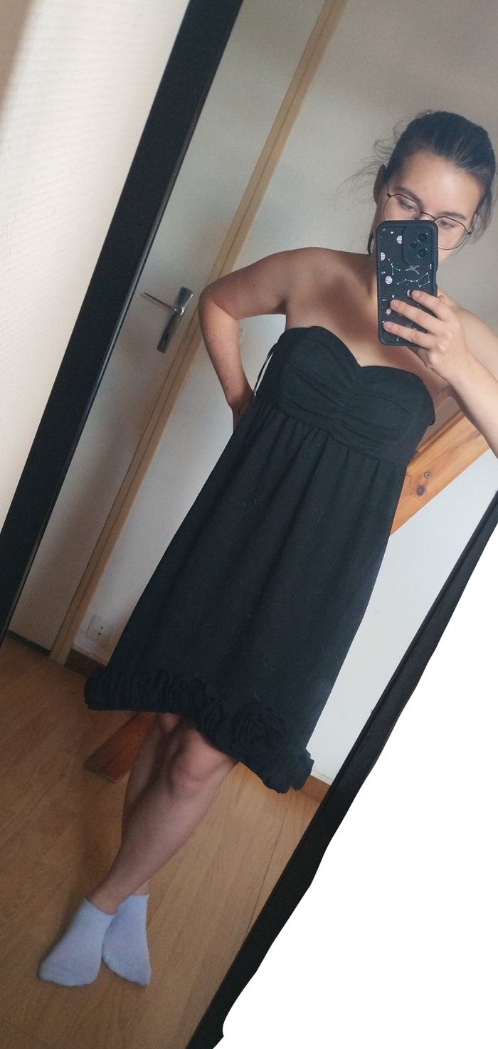 Robe sans manche noire