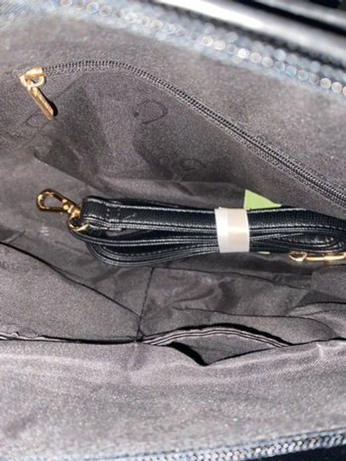 Sac à main noir 3 poches multi rangement gallantry - photo numéro 7