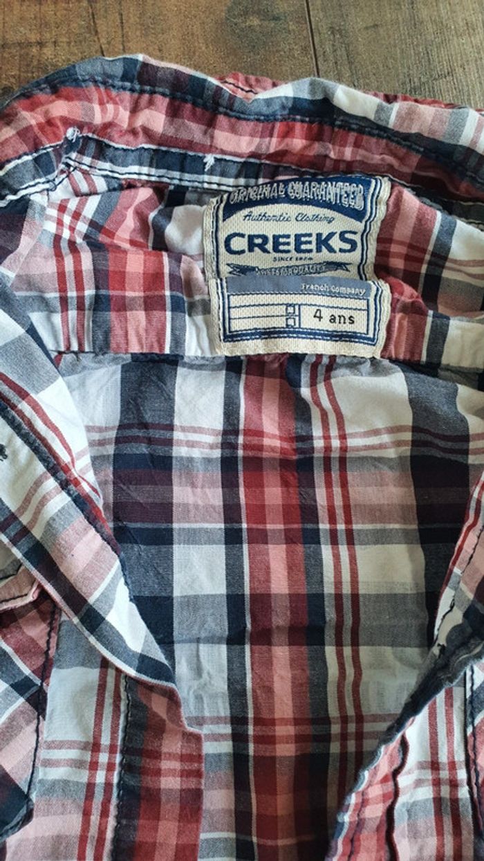 Chemise creeks 4 ans en très bon état - photo numéro 2