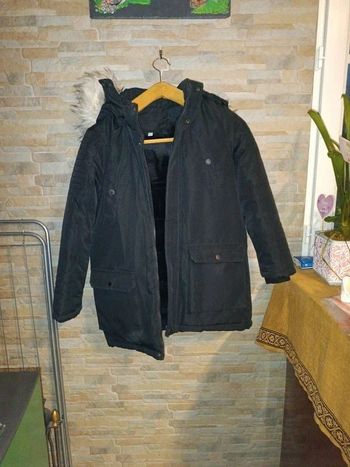 Manteau fourré à capuche 12A