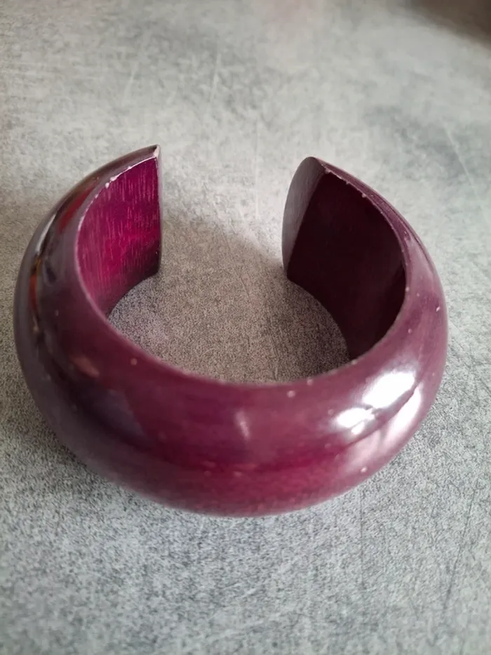 Bracelet anneau en bois de Mangue - photo numéro 3