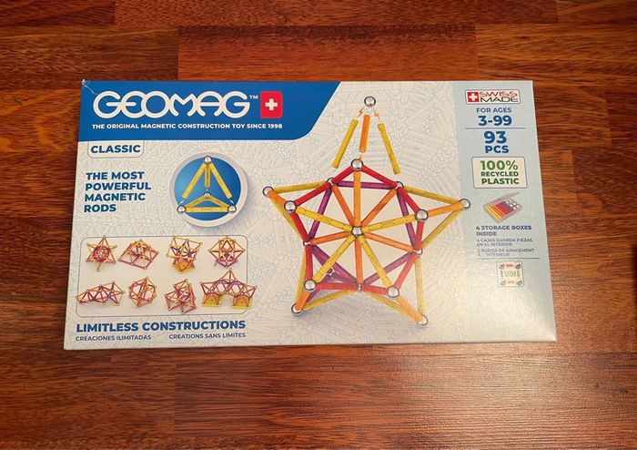 [NEUF] Geomag 93 pièces jeux de construction magnétique