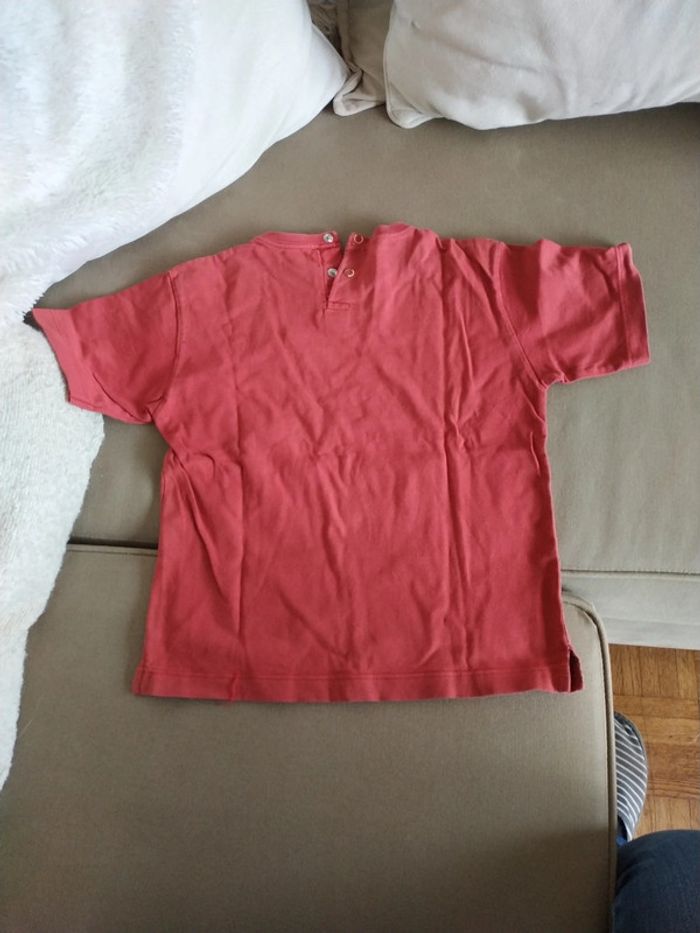 Tee-shirt rouge 3 ans - photo numéro 3