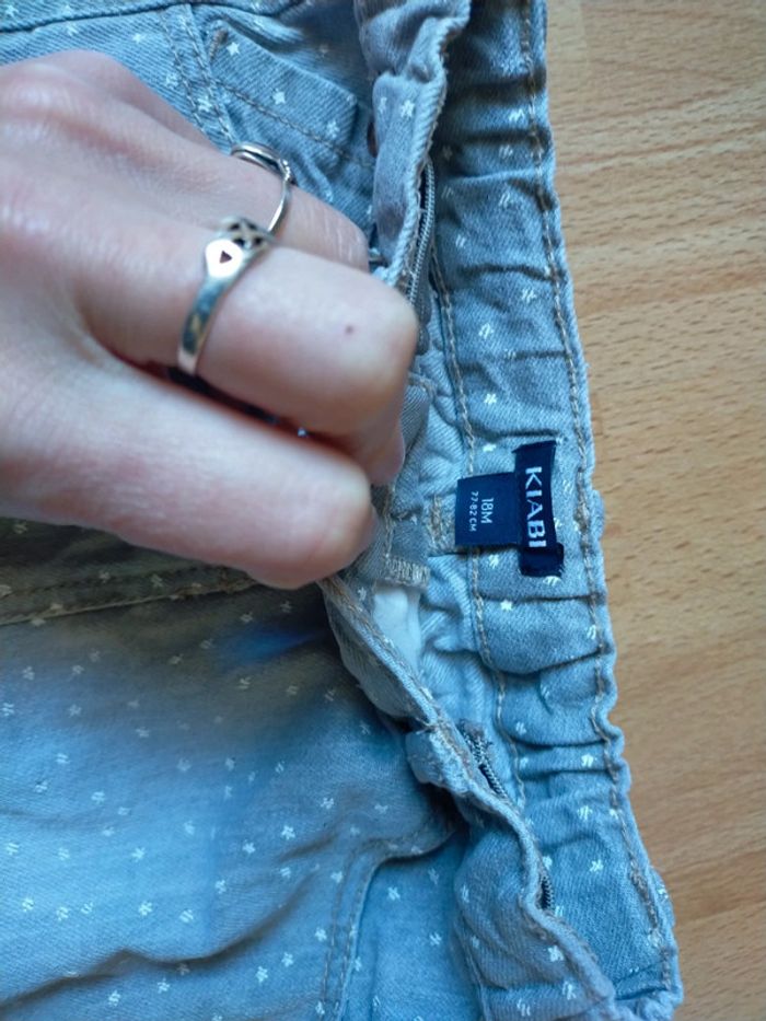 Mini-jupe en jeans 18 mois - photo numéro 2