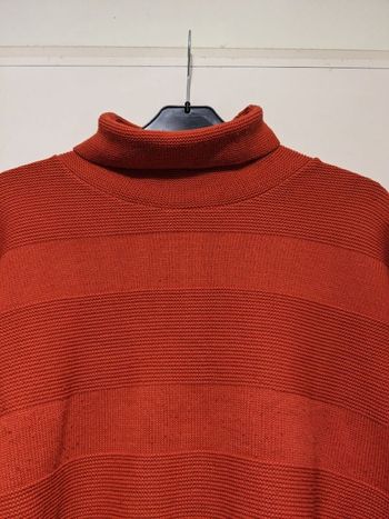 Pull col roulé Canda orange. Taille XXL