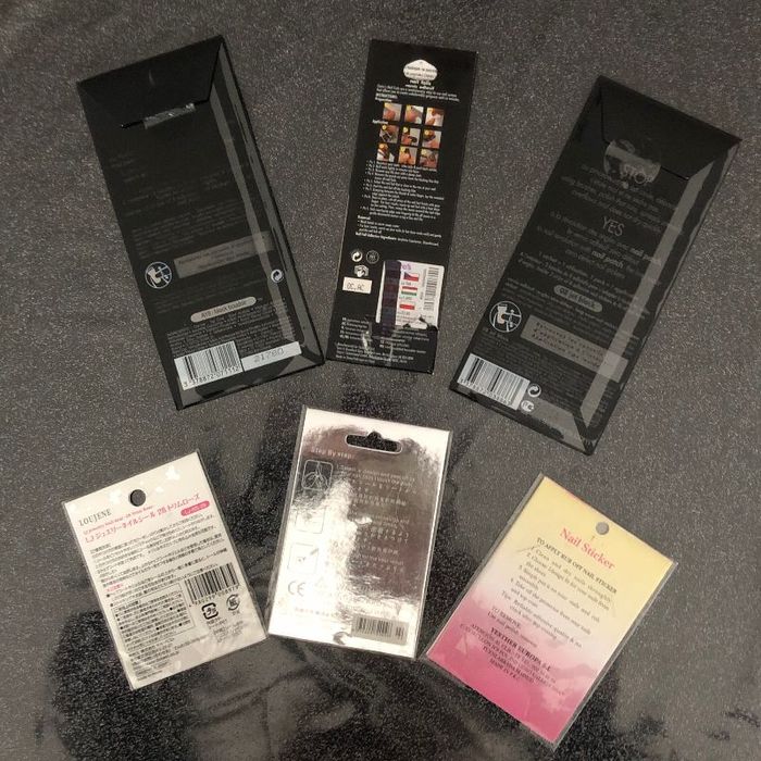 Lot de 6 Nails Patchs & Nails Stickers