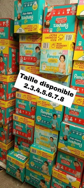 COUCHES PAMPERS TOUTES TAILLES 👍 CONSULTER MON  DRESSING 👌 ENVOI RAPIDE 