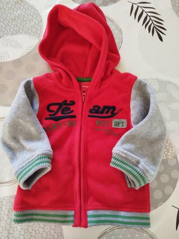 Veste polaire à capuche