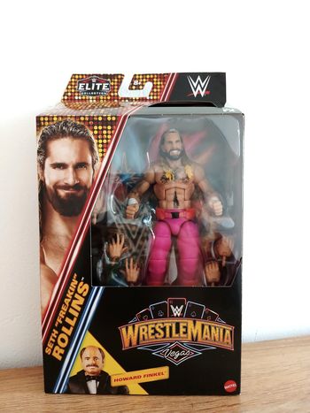 Figurine WWE Wrestlemania Vegas Wrestling Collection Elite Seth Rollins NEUF