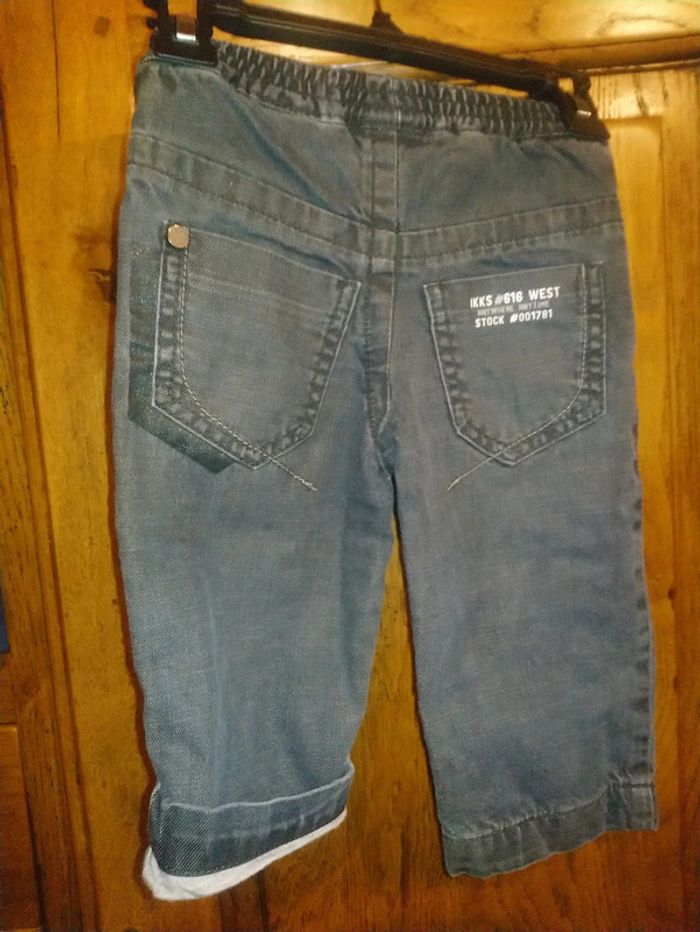 Jean noir et gris IKKS 12 mois doublé - photo numéro 7