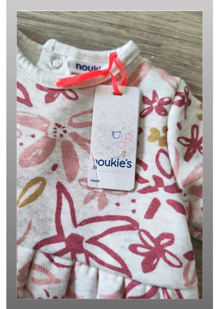 Robe fleurie ton rose Noukie's 1 mois - photo numéro 2