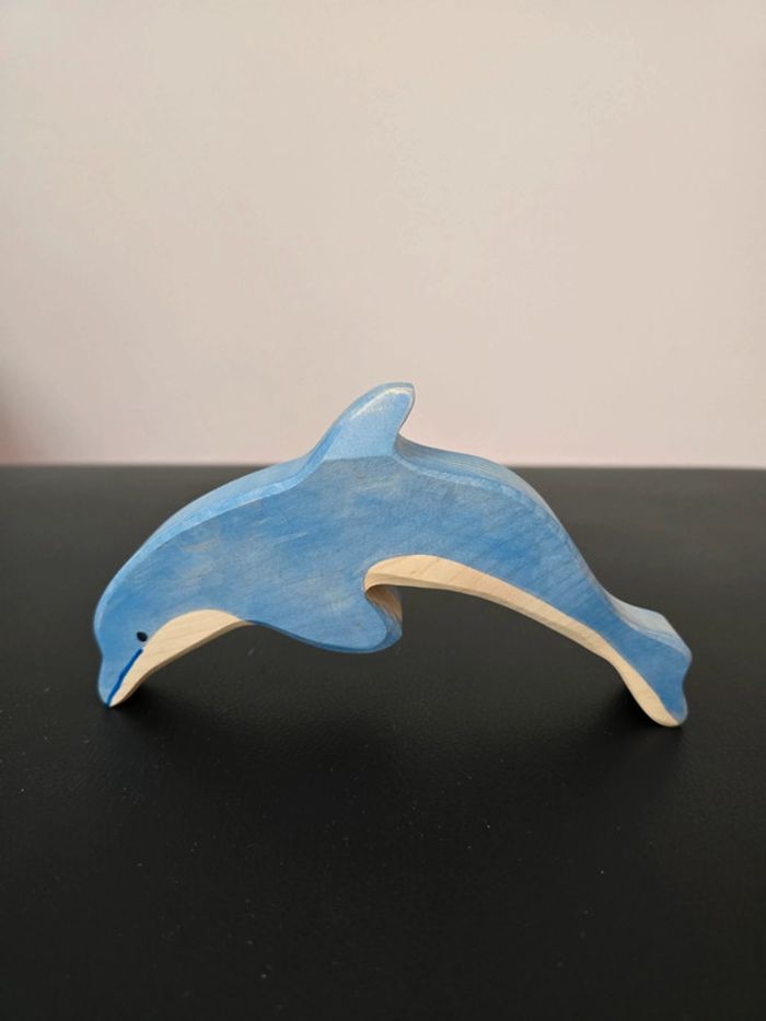 Dauphin en bois Holztiger