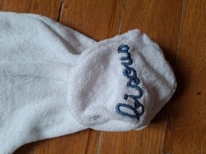 Pyjama velours chat parisien 6 mois Dpam - photo numéro 2