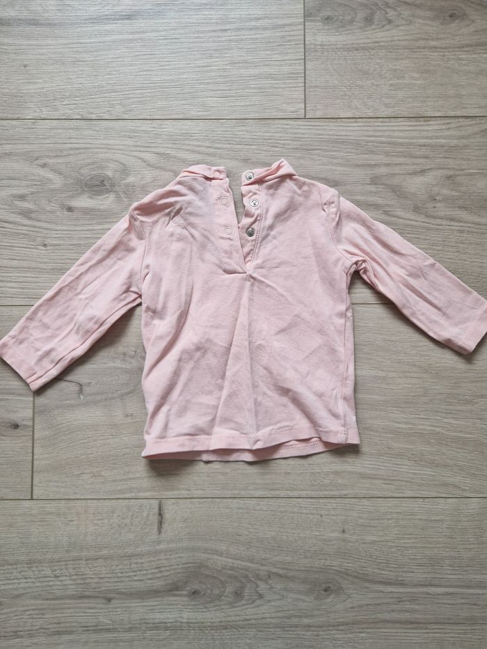 Lot de 3 t-shirts bébé col montant Boite à malices 6 mois - photo numéro 4