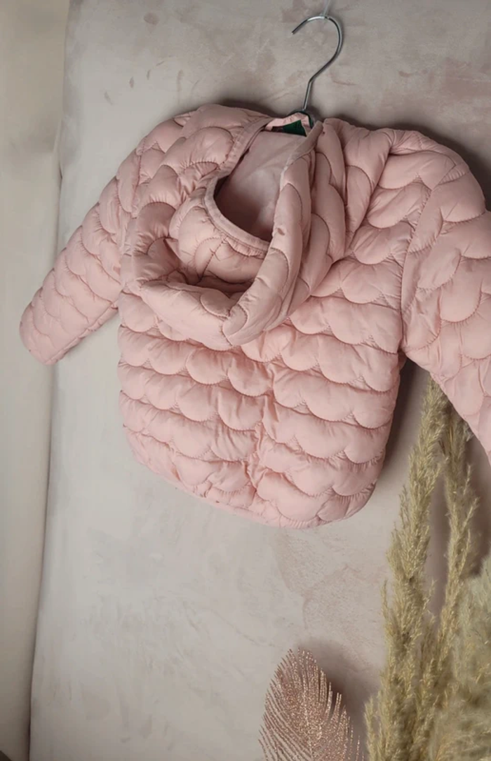 Doudoune à capuche rose Primark enfant - photo numéro 5