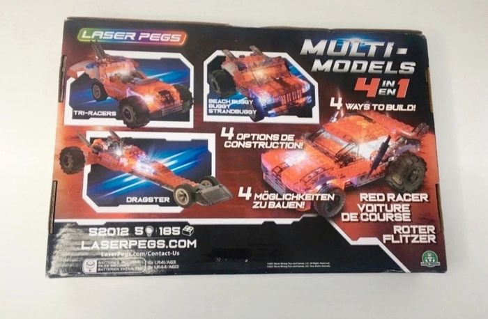 Laser pegs voiture de course rouge modèle 4en1 - photo numéro 2