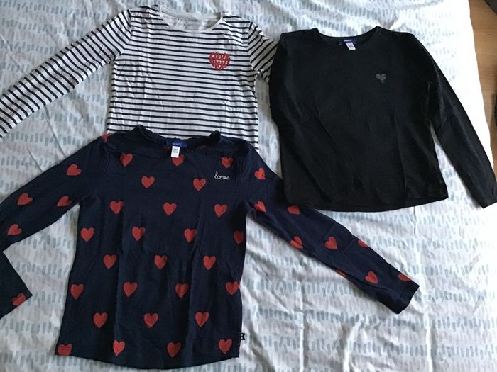 Lot 3 t-shirts fille