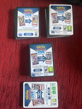 160 cartes code Pokémon online 