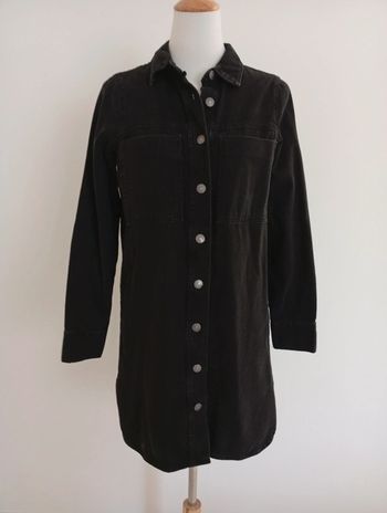 Robe "chemise" en jean noire Kiabi taille 34