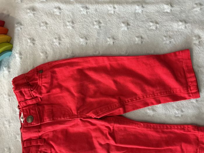 pantalon rouge taille réglable 6 mois creeks - photo numéro 5