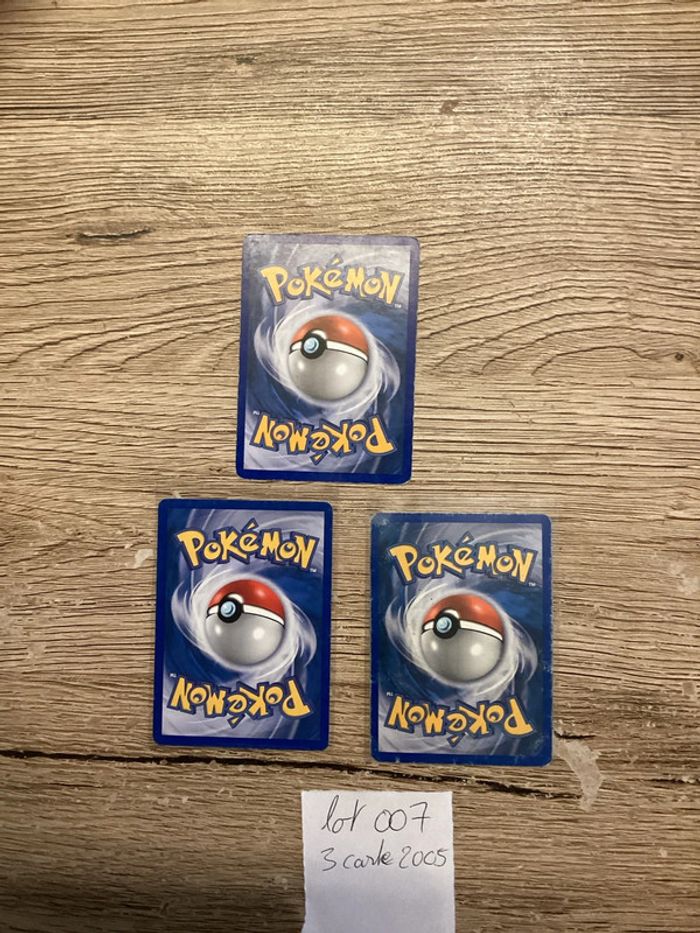 lot de 3 cartes Pokémon année 2005 - photo numéro 5