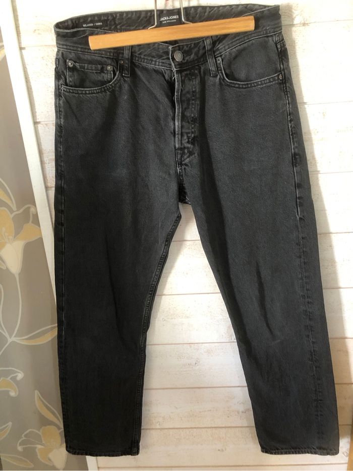Jeans homme noir Jack & Jones taille 32/32 - photo numéro 2
