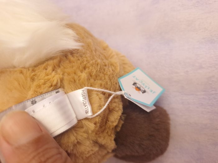 Bashful Patchwork Brown Bunny Jellycat retired lapin original medium BAS3PWB Nwt - photo numéro 5