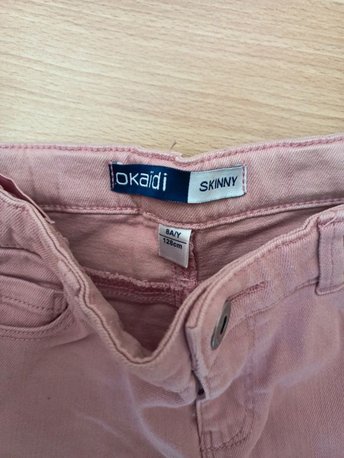Jeans Okaïdi rose 8 ans - photo numéro 2