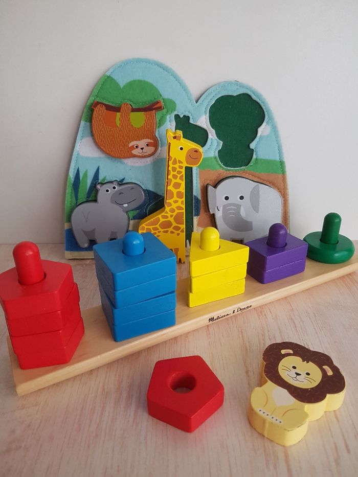 Planche d'activités Melissa&Doug et puzzle bois