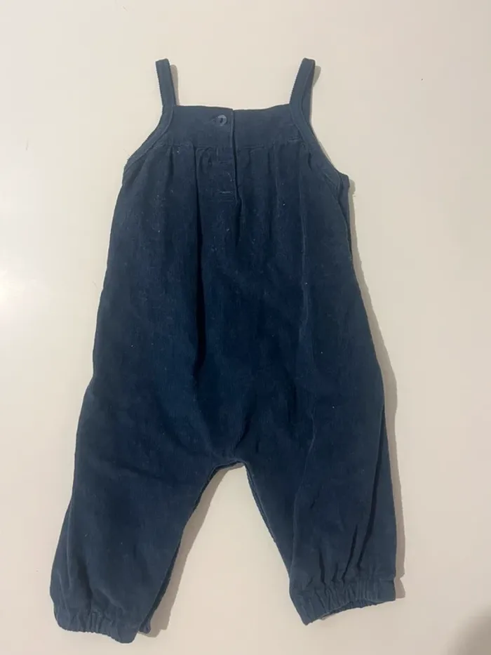 Barboteuse bleu foncé velours - 3 mois💙 - photo numéro 4