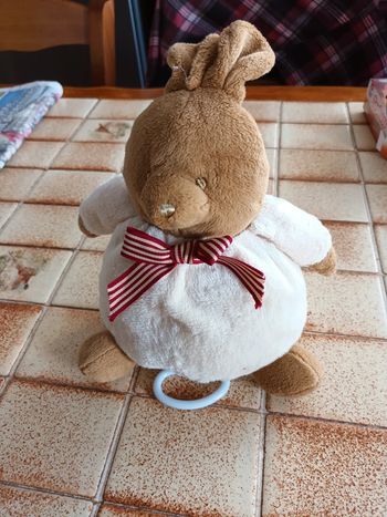 Doudou lapin boite à musique