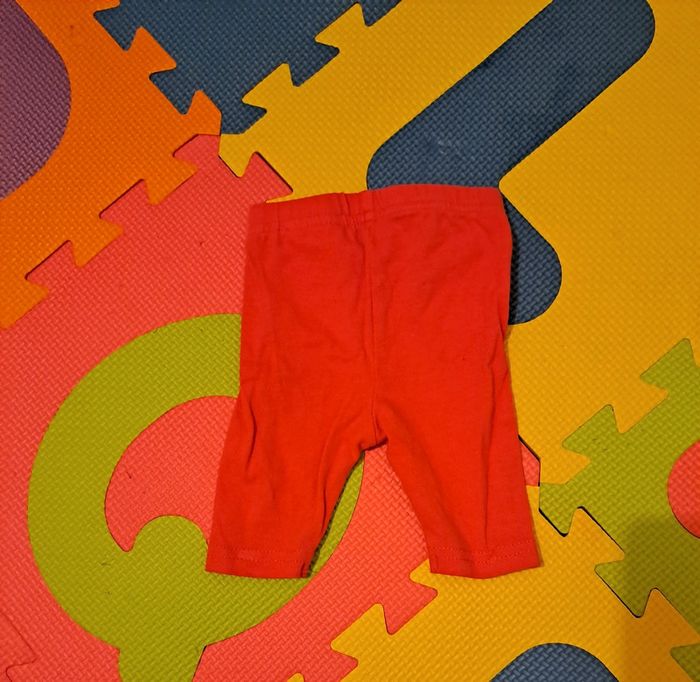 Ensemble robe legging blanc corail fleur, taille 3 mois (62 cm) - photo numéro 7