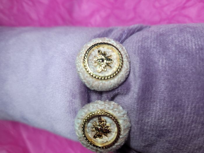 Boucles d'oreilles upcyclé avec jolis boutons - photo numéro 1