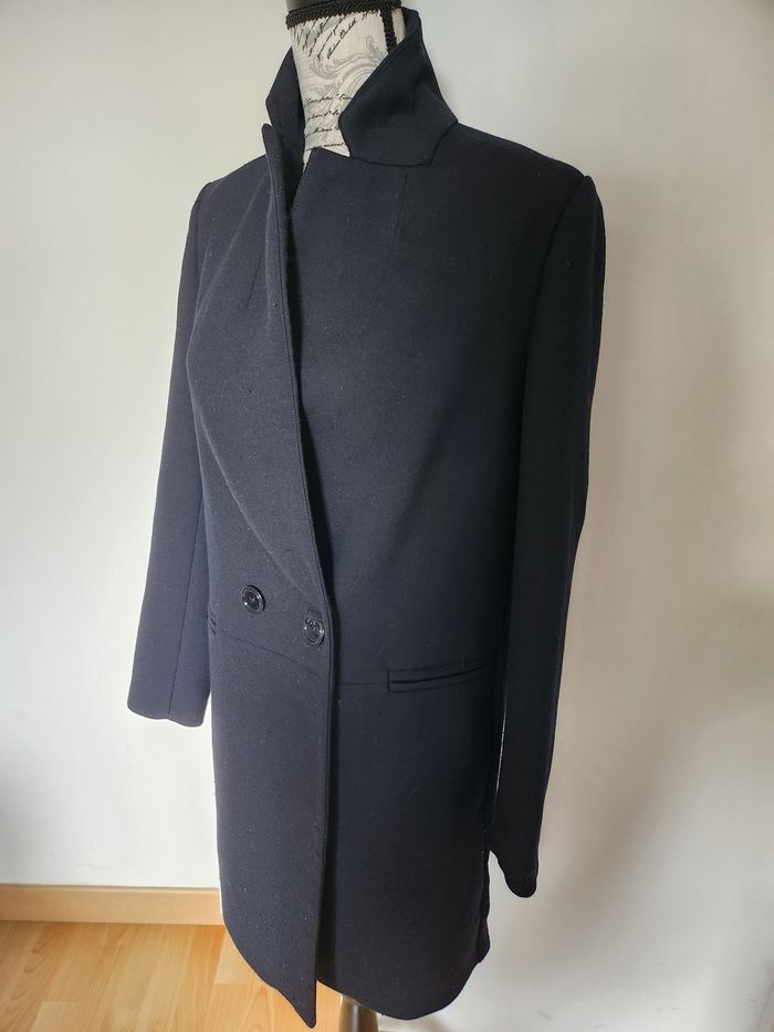 Sublime Manteau Caban noir de marque Kookai et de taille 36