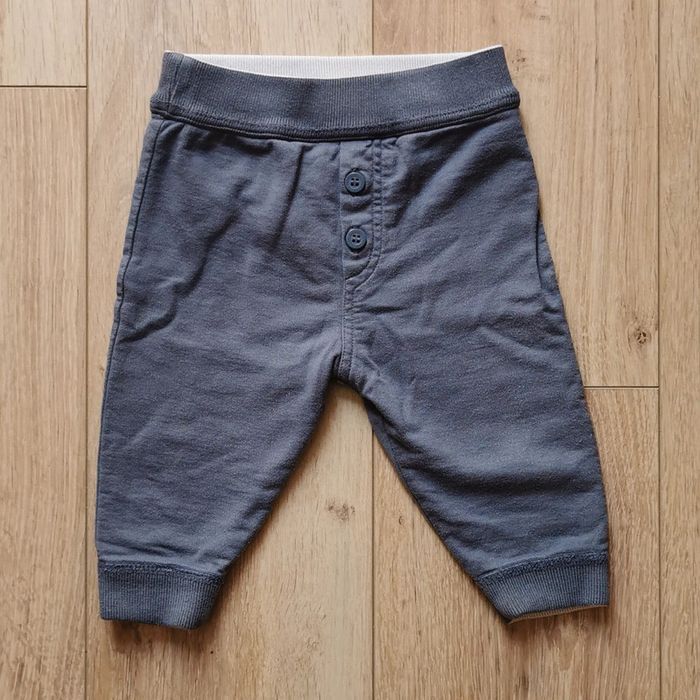 Pantalon réversible bleu-blanc Petit Bateau 6 mois - photo numéro 2