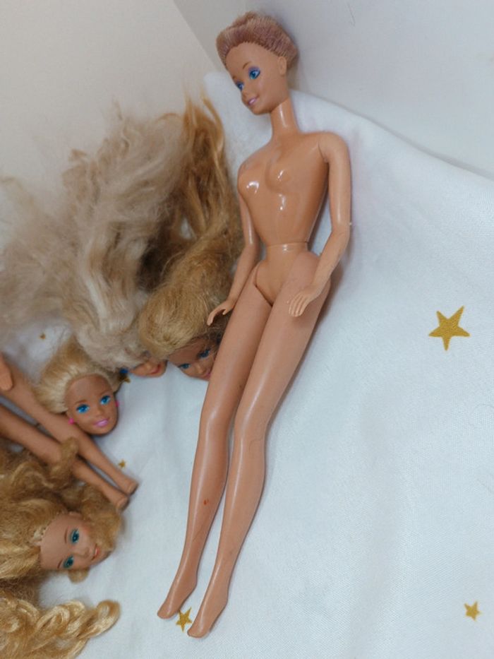 Barbie mattel vintage twist curly curl 1976 malaysia poupée mannequin doll benetton dream superstar - photo numéro 4
