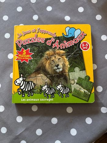 Livre puzzle animaux