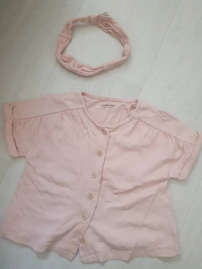 Chemise vertbaudet rose - photo numéro 2