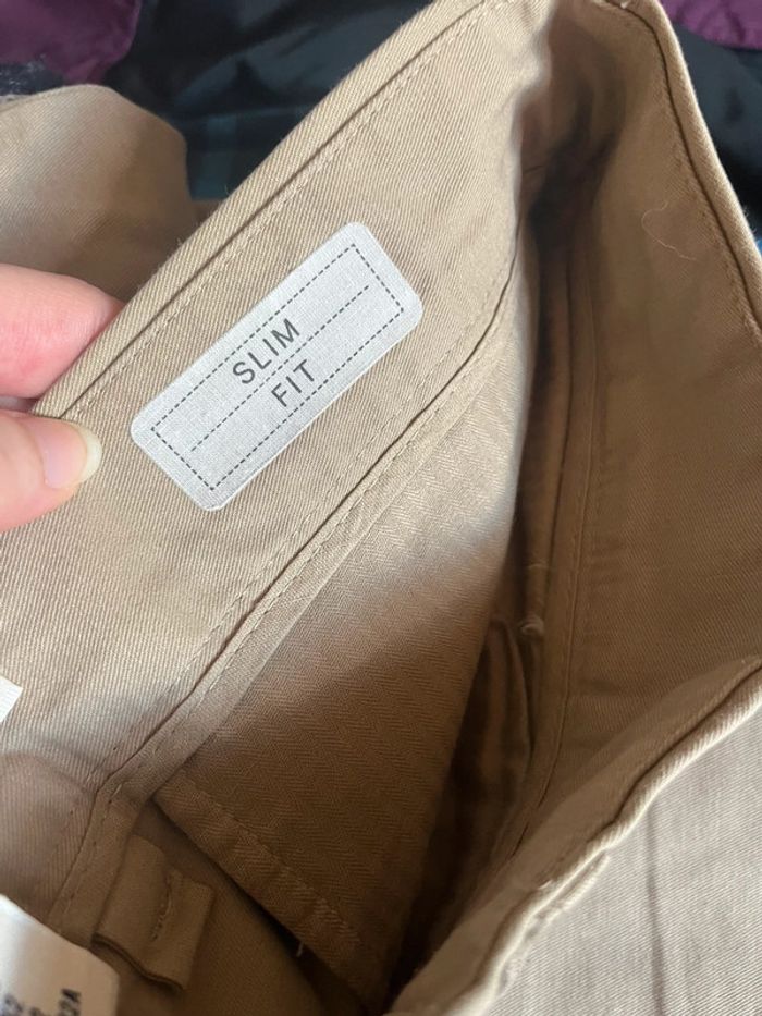 Pantalon chino couleur beige - photo numéro 14